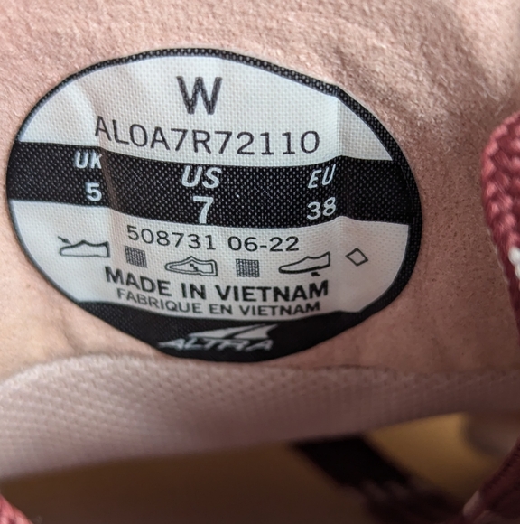 Altra Outroad Running Shoes Women's Size 7 Cream Dusty Pink AL0A7R72110 - Picture 10 of 10